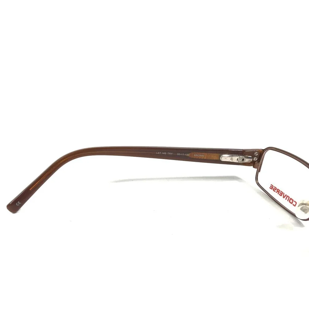 Converse Kids Eyeglasses Frames LET ME TRY BROWN Rectangular Full Rim 50-17-135